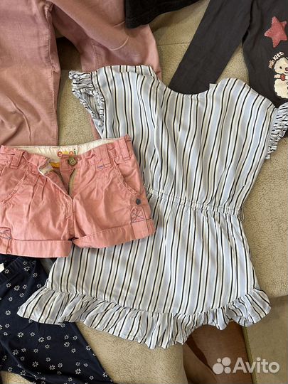Вещи пакетом на девочку 110 116
