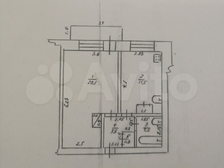 1-к. квартира, 36,9 м², 2/3 эт.