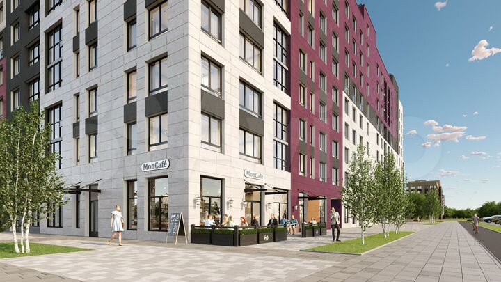 2-к. квартира, 57,1 м², 2/16 эт.