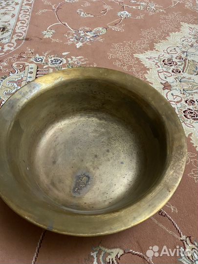 Латунный таз