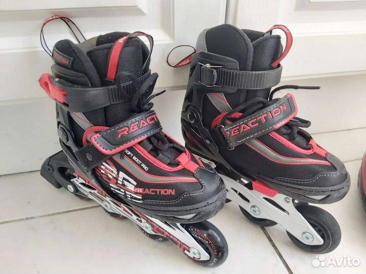 Раздвижные ролики 26-31, защита, шлем reaction