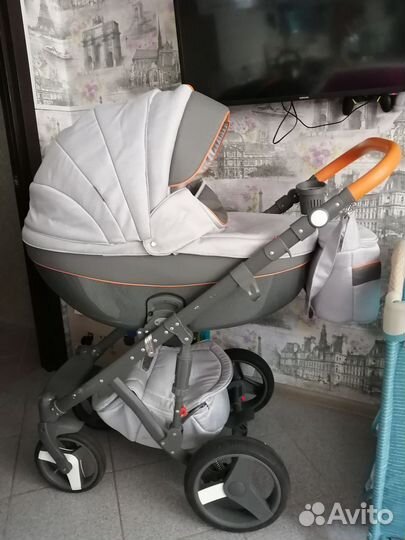 Коляска 2 в 1 adamex monte carbon