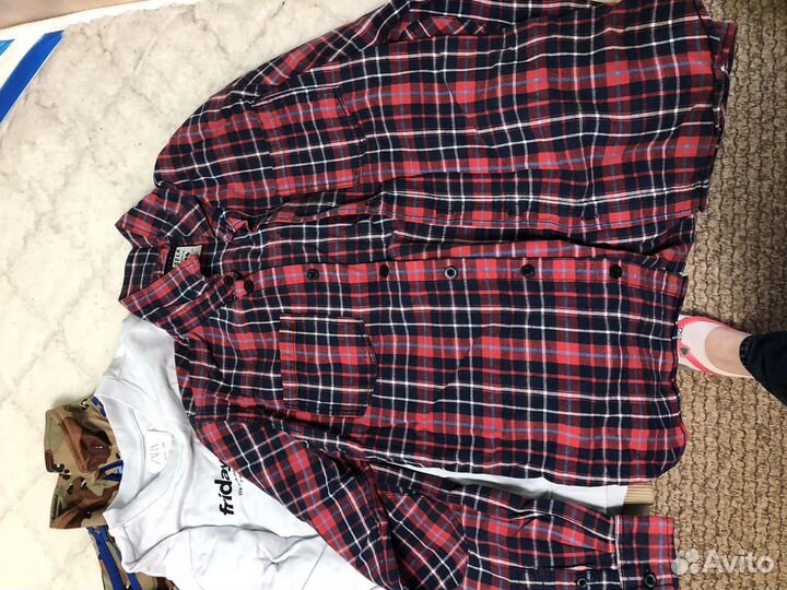 Рубашка для мальчика байковая