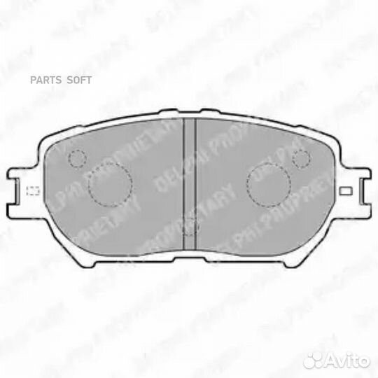 Delphi LP1738 Колодки торм.пер