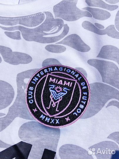 Футболка bape x inter miami белая