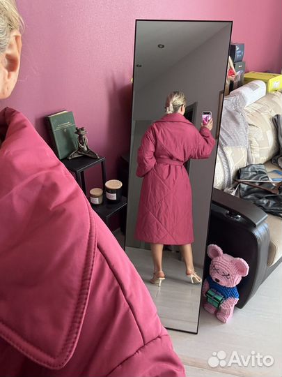 Плащ пуховик женский 42-44 оверсайз