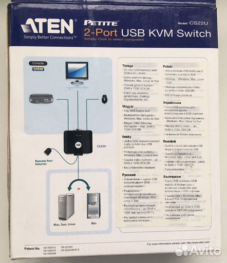 KVM переключатель Aten CS22U