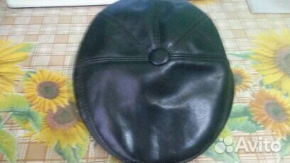 Мужская кожаная кепка