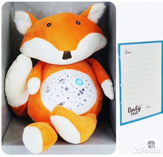 Мягкая игрушка Ночник музыкальный,с проектором