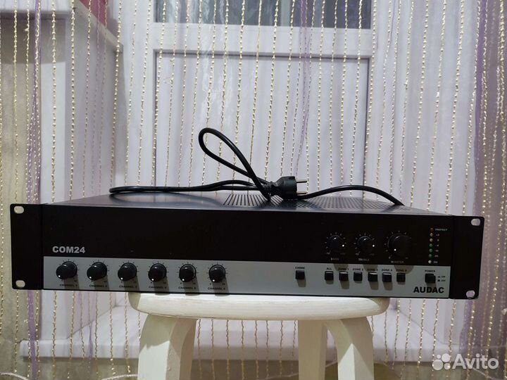 Com24mk2 audac трансляционный микшер-усилитель