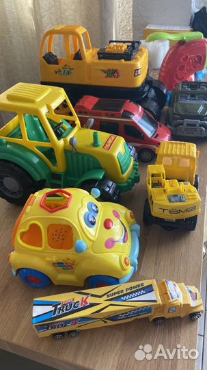 Развивающий автомобиль, игрушки новые б/у, машинки