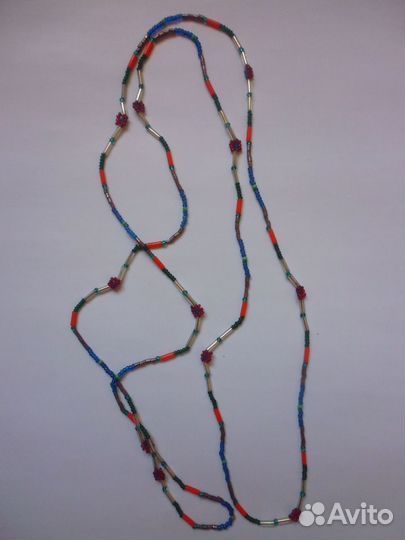 Бусы винтажные с натуральными камнями