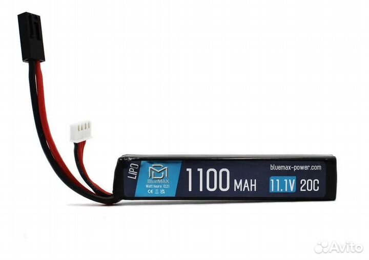 Аккумулятор BlueMax, 1100mAh, LiPo, 11.1V, 20C, st