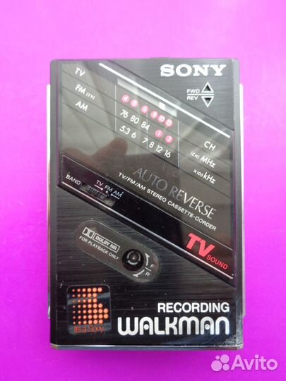 Кассетный плеер sony WM-F202, WM-F203