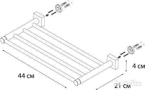 Полка Fixsen Kvadro FX-61316