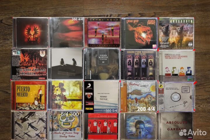 CD диски рок. Лицензия