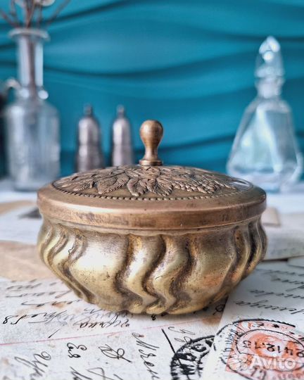 Шкатулка Старинная Латунь