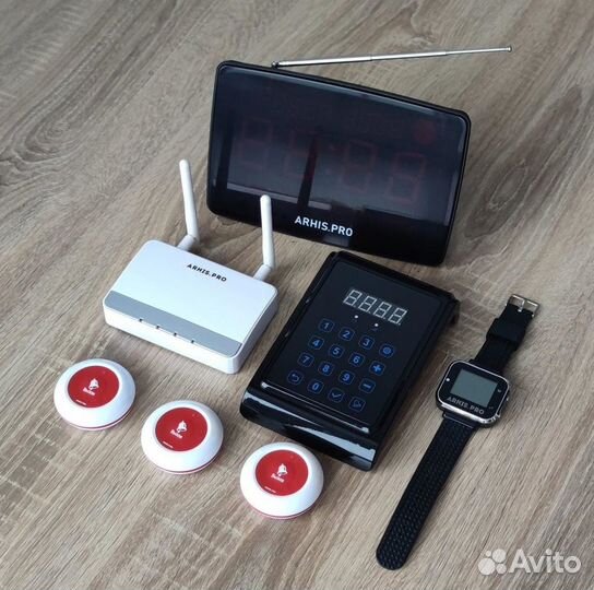 Кнопка Премиум вызов персонала, часы, табло и др