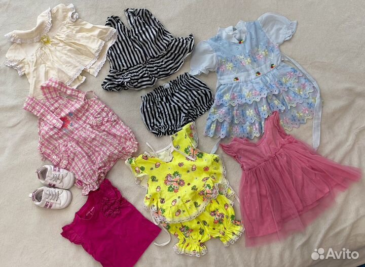 Вещи пакетом на девочку 52-74