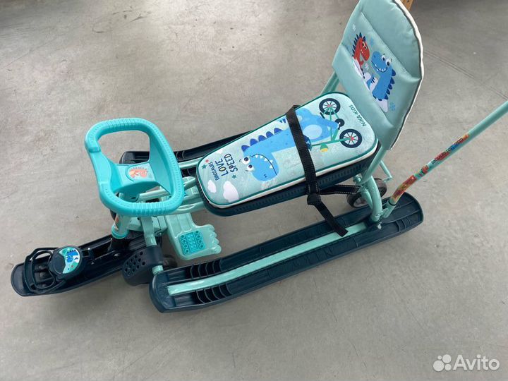 Снегокат Тимка Спорт 6 с ручкой и колесами