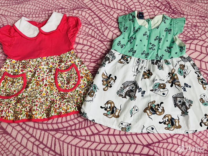 Вещи пакетом на девочку 68-74