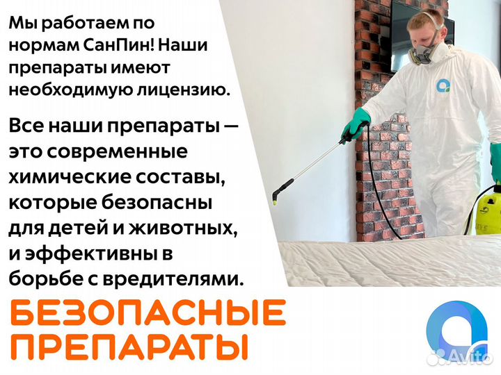 Уничтожение тараканов муравьев клопов дезинфекция