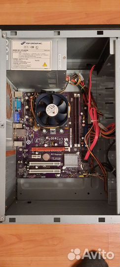 Материнская плата с процессором 4 ядра, 4 гига