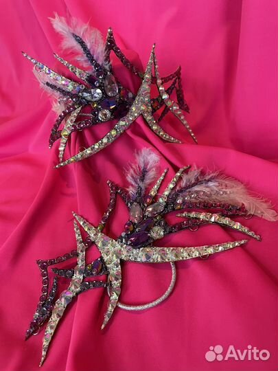 Украшение на пучок,тика,коронка на голову