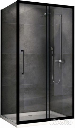 Душевой уголок Abber Schwarzer Diamant AG30110BH-S80B 110x80