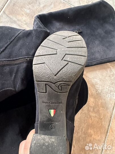 Сапоги женские nero giardini натуральная замша 40