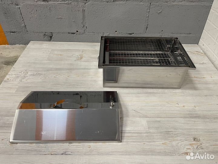 Коптильня 1 ярусная 400*250*150 нержавейка