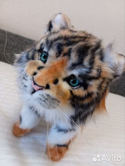 Тигренок реалистичная подвижная игрушка