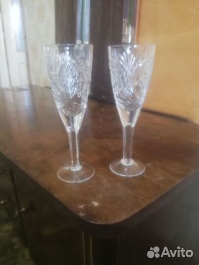 Фужеры хрустальные СССР