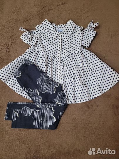 Джинсы и леггинсы для девочки, 104-110