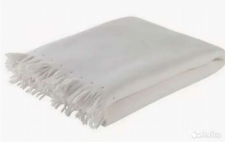 Плед из ikea, белый, новый