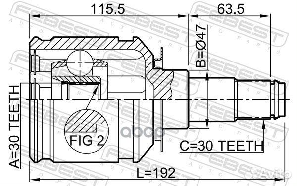 Шрус 0111GRJ120 Febest