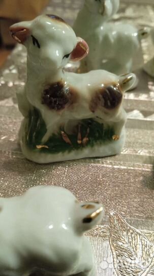 Козлик статуэтка фарфоровая