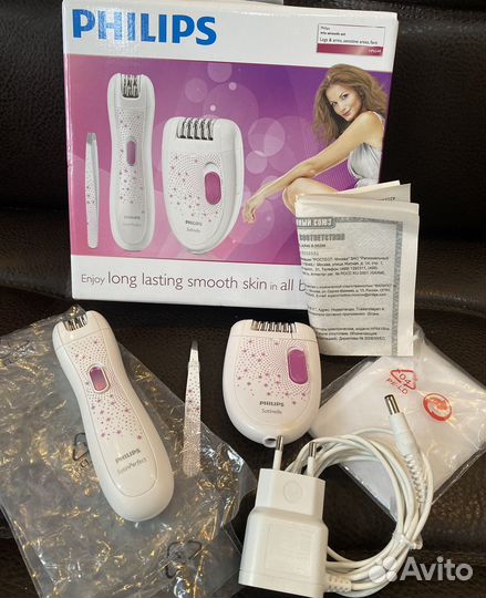 Эпилятор Philips HP6549/00 + мини-эпилятор
