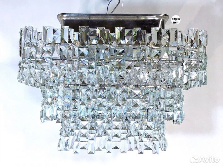 Редкая большая хрустальная люстра, СССР