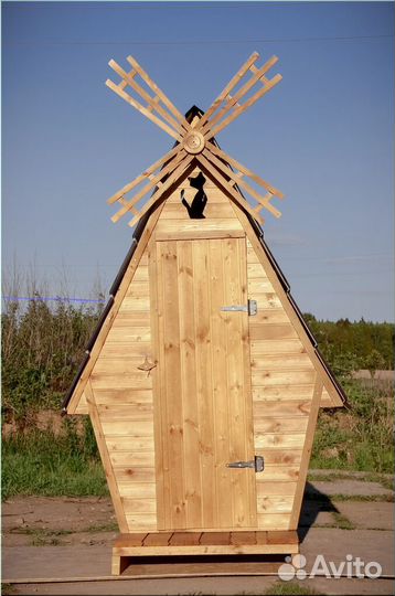Дачный туалет деревянный HME556