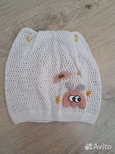 Шапочка летняя для девочки 1,5-2,5 года