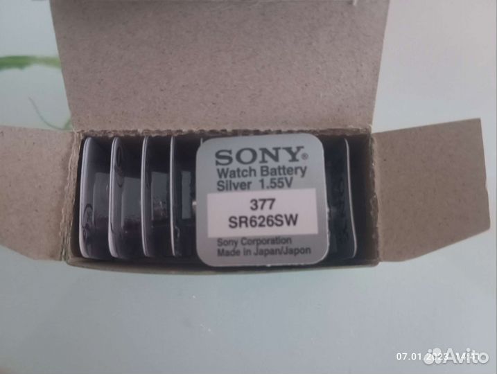 Батарейка Sony sr626sw