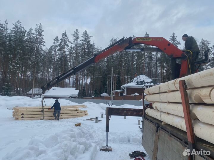 Аренда и услуги манипулятора-вездехода, стрела 10 т, 21 м, борт 10 т, 6.5 м