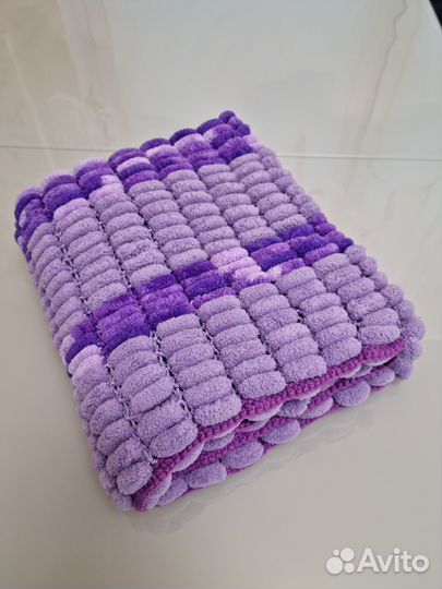 Плед детский вязаный