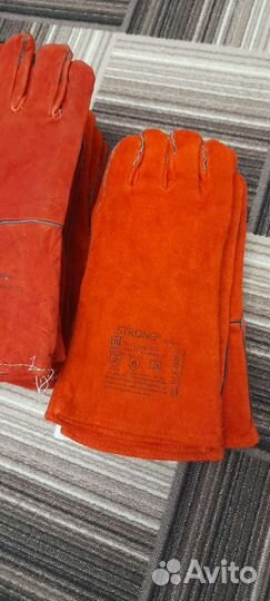 Мужские кожаные перчатки новые