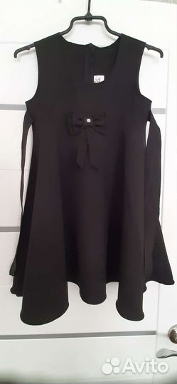 Школьный сарафан черный рост 128