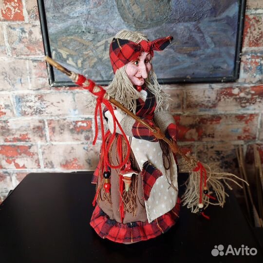 Интерьерная коллекционная кукла Баба Яга