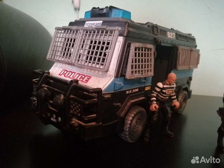 Набор полицейские с машиной