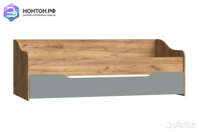 Кровать выдвижная Челси Color дуб крафт / сумеречный голубой