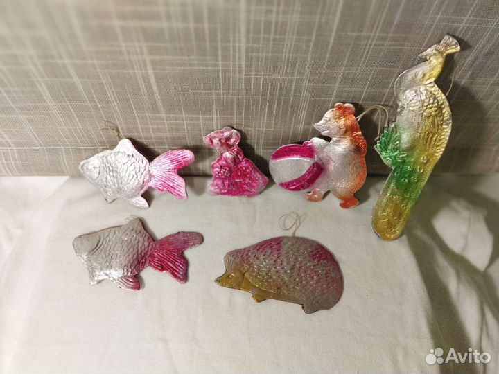 Елочные украшения ссср, картонные